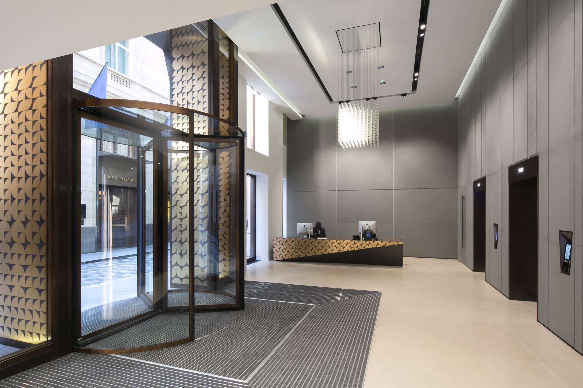 7 Air Street foyer and reception desk