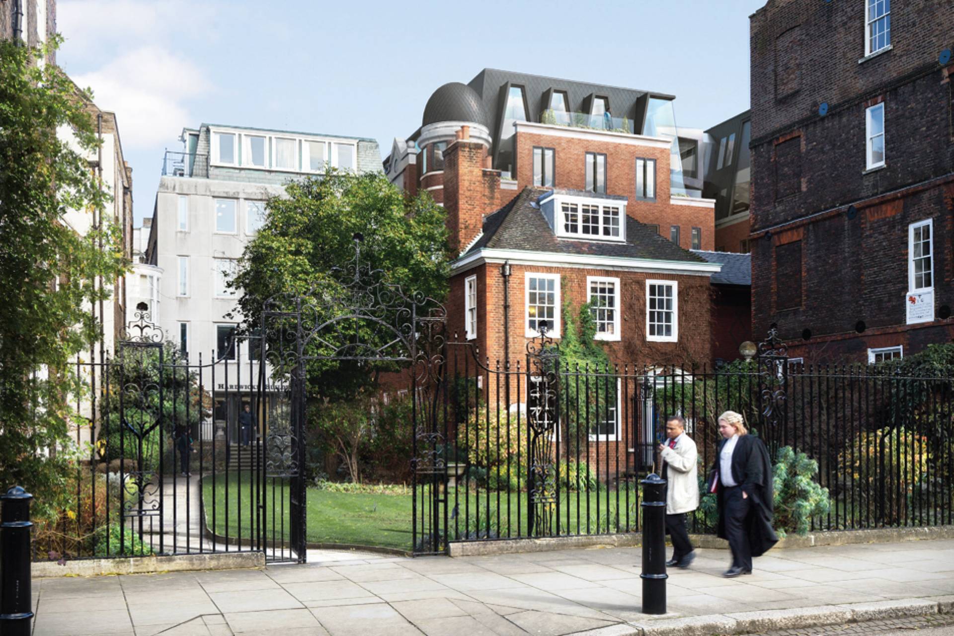 81 Chancery Lane behind gate