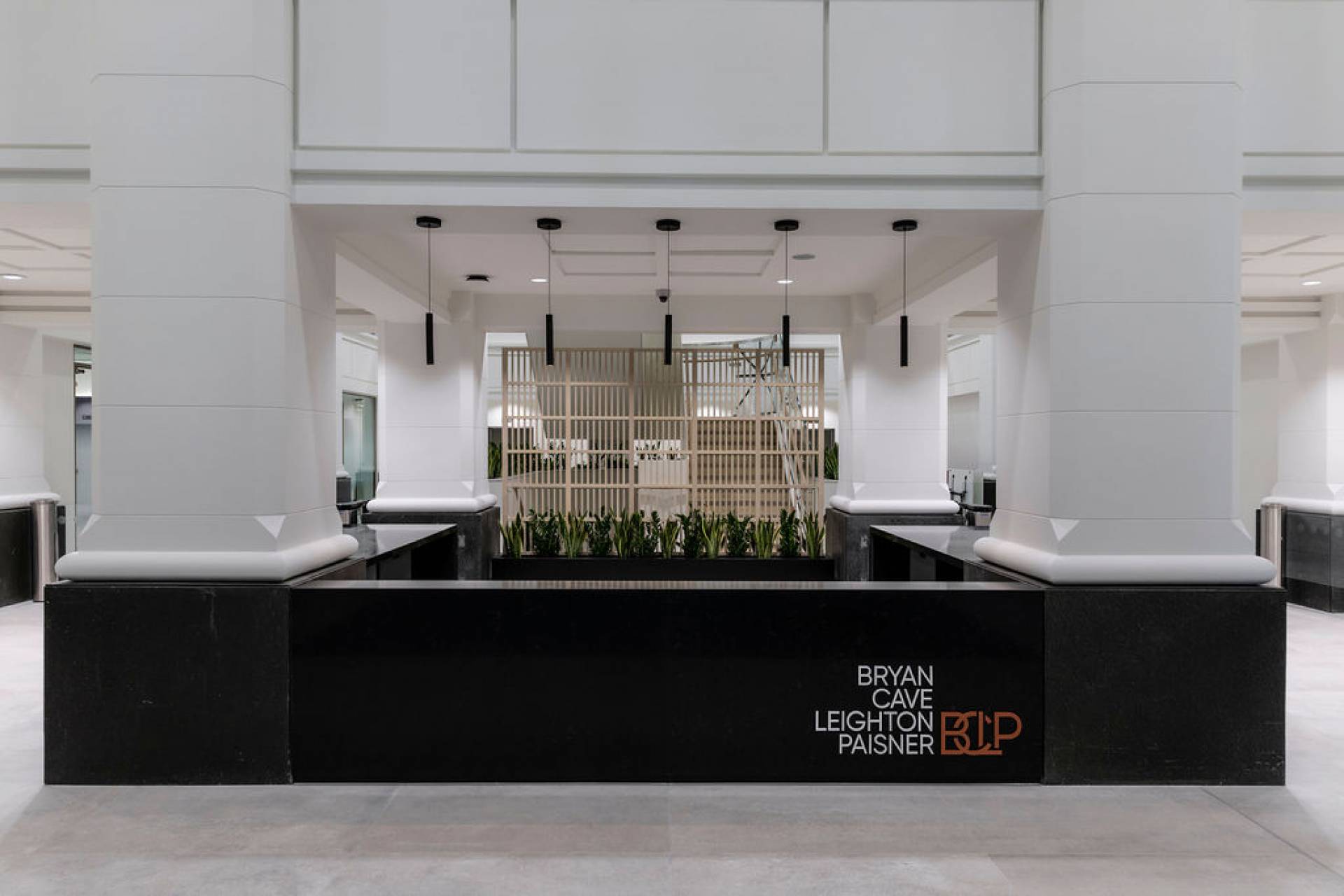 Bryan Cave Leighton Paisner Reception Desk